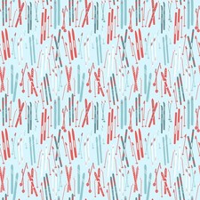Riley Blake - Ski Hill - Skis - Powder, Fabric BTY