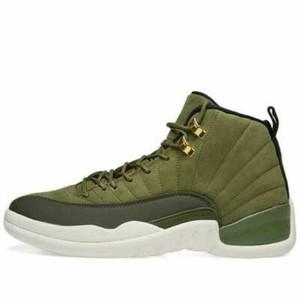 retro 12 olive green