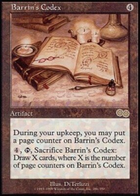 4x Barrin's Codex ~ Moderately Played Urza's Saga MTG Magic x4 4 UltimateMTG Pla