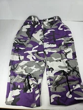 Rothco Ultra Force BDU Pants Men Size XL Purple Camouflage Camo Cargo Cotton