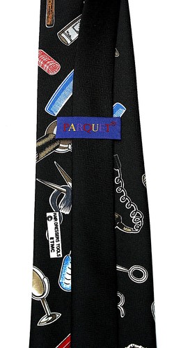 Hair Stylist Tools Mens Necktie Beauty Salon Styling Hairdresser Black Neck Tie - Picture 3 of 3