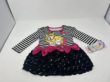 Disney Tangled Character Striped/Sequined Dress New Size 2T