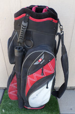 ZEVO Cart Golf Bag 14 Way Black White and Red