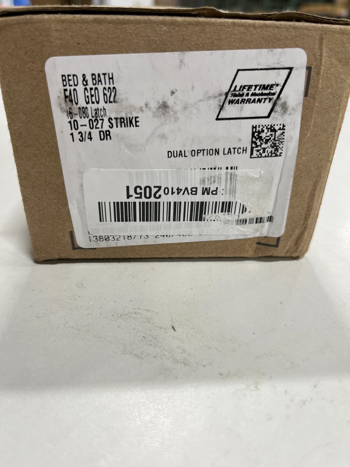 SCHLAGE F40GEO622 Matte Black Georgian Privacy Door Knob Set-image