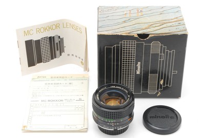 AS-IS] Appearance Top Mint !! Minolta MC ROKKOR-PG 50mm F1.4 Lens 