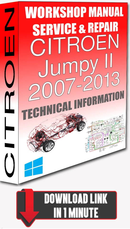 Manuale officina assistenza e riparazione CITROEN JUMPY II 2007-2013 +CABLAGGIO | DOWNLOAD