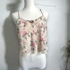 La Senza vintage cami floral coquette pastel cottagecore M