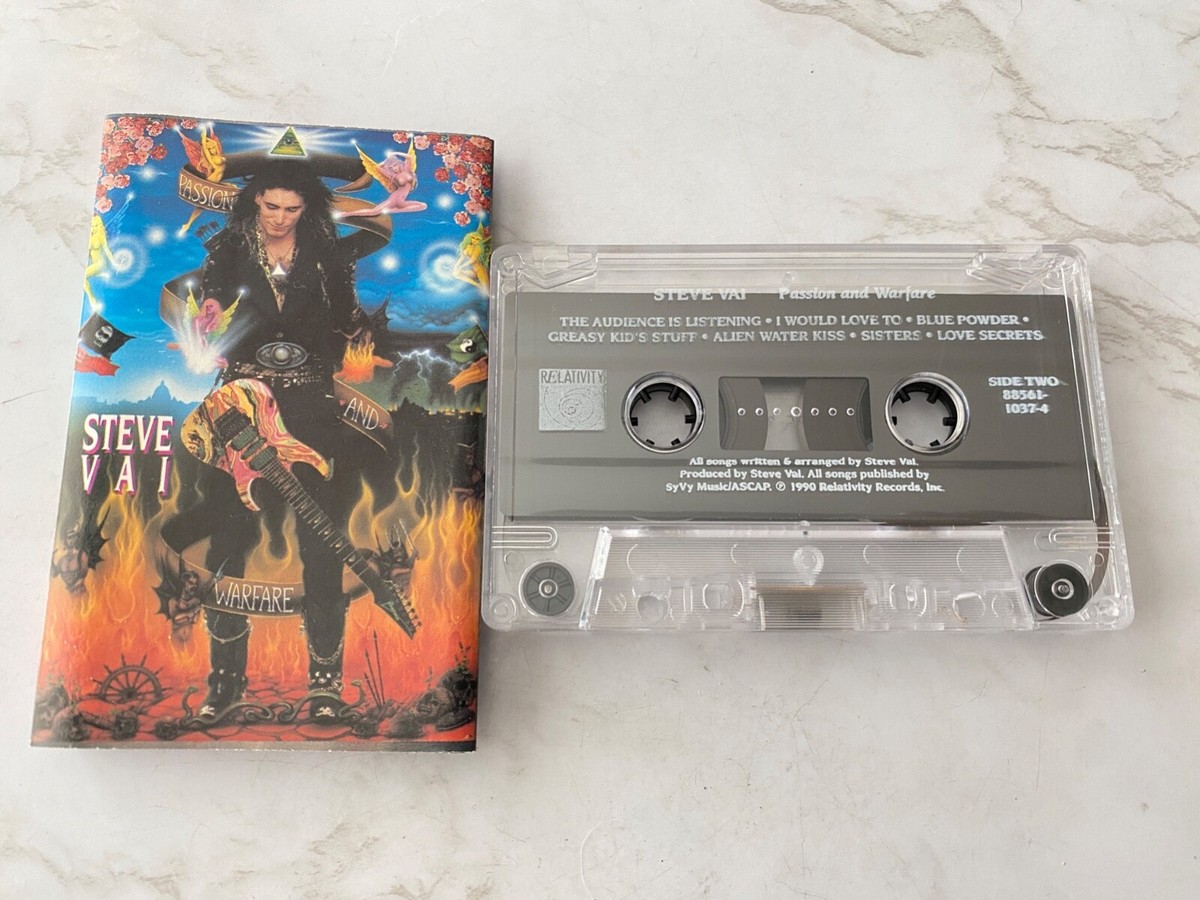 【THE EASTERN OFFENSIVE】VA Cassette Tape Steve Vai Passion And Warfare CASSETTE Tape 1990 Relativity