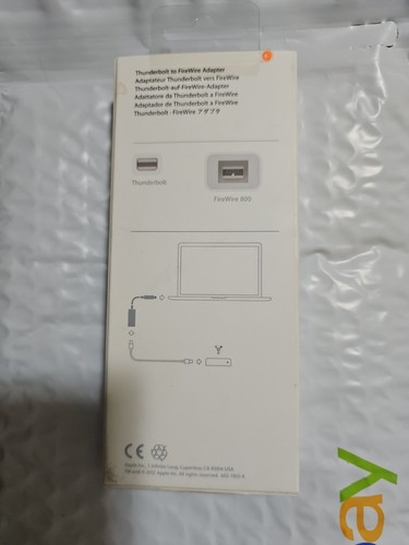 Genuine Apple Thunderbolt to FireWire Adapter A1463 MD464LL/A - Picture 10 of 14