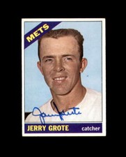 Jerry Grote Signed 1966 Topps New York Mets Autograph