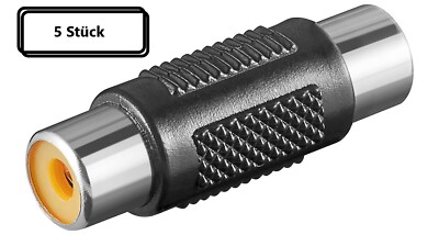 5x Cinch Adapter Audio Stereo Verbinder RCA 2x Buchse Kupplung Chinch 11608