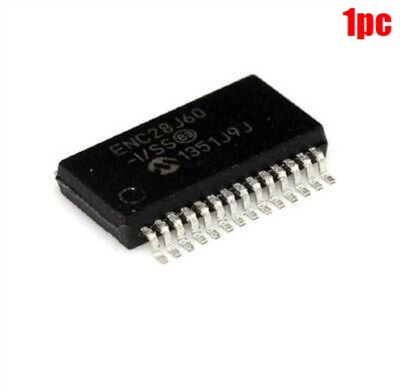 1Pcs ENC28J60-I/SS ENC28J60 SSOP28 Stand-Alone Ethernet Controller Ic New pv