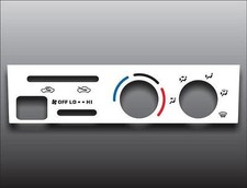 1999-2000 Toyota Tacoma White Heater Control Switch Overlay HVAC