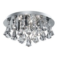 Decken Lampe Leuchte Chrom Kristall Flur BüRo Schlaf Wohn Ess Zimmer Beleuchtung