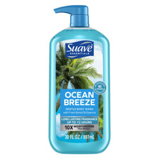 Suave Essentials Body Wash, Ocean Breeze, 30 oz 0.27 per gallon