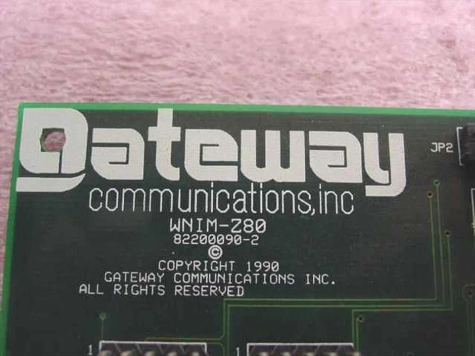 Gateway WNIM-Z80 4-Channel 8-Bit ISA Multiport Card 82200090-2 - Circa 1990 - Image 3 of 4