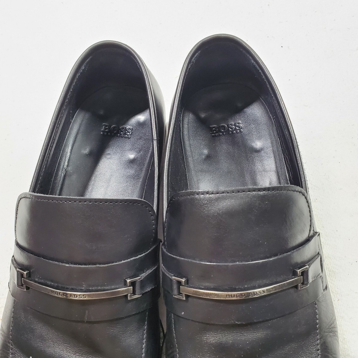 Boss Hugo Boss Men Dress up Shoes Loafers  11.5 Amazon.com | BOSS Suede Penny Loafer Moccasins Garden Moss 7  main image 4