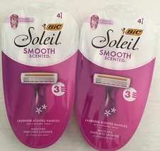 BIC SOLEIL DISPOSABLE RAZOR SMOOTH, 4ct/ok, Lot Of 2, 8 Razors