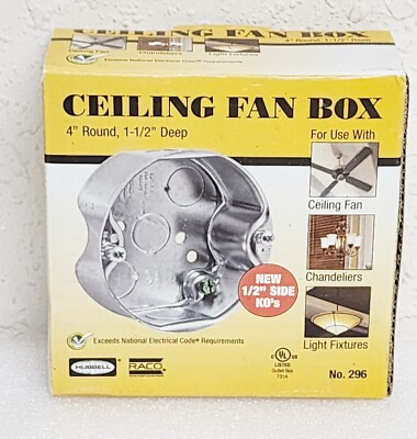 Hubbell Ceiling Fan Box 4