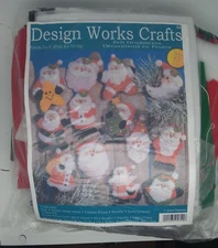 Design Works Crafts Felt Ornaments Kit Finished 3 x 4" Felt Notions Instructions