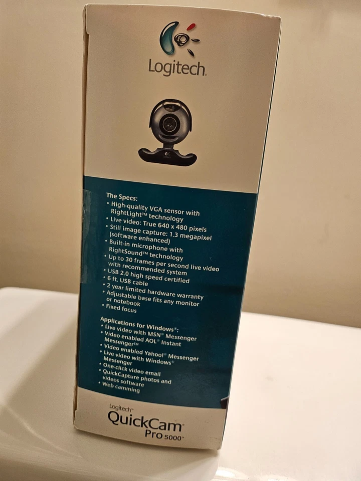 Logitech Quick Cam Pro 5000 Webcam Headset Included. Will Ship Fast. Deal!(A11) - Image 4 of 4