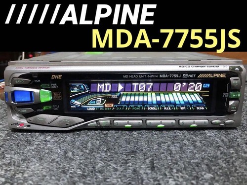 ALPINE MDA-7755JS MD Car Audio Confirmed Operation Good w/ Harness Rare - Picture 1 of 5