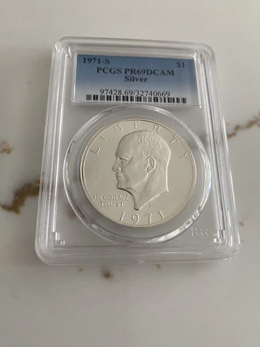 1971-S Eisenhower Dollar Proof — photo from the most recent tracked eBay sale