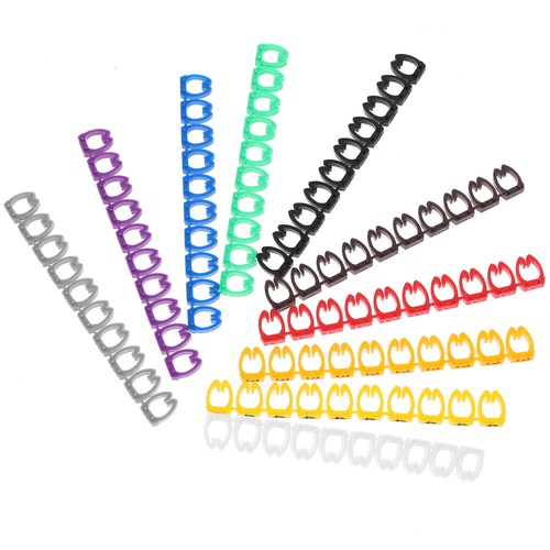 100PCS Numeric Cable Wire Marker Tubes Clip-on String Marking DIY Label Tubes - Afbeelding 9 van 11
