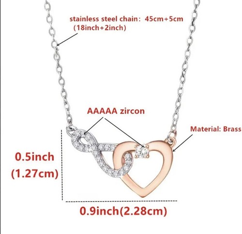 Gift For Daughter In Law Heart Necklace Gift From Mother-In-Law Gift For Her - Picture 3 of 4