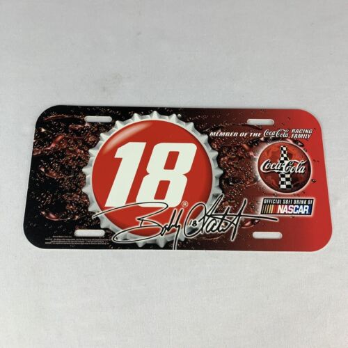 NASCAR #18 Bobby Labonte Coca-Cola Novelty License Plate - 12x6 - Picture 1 of 2