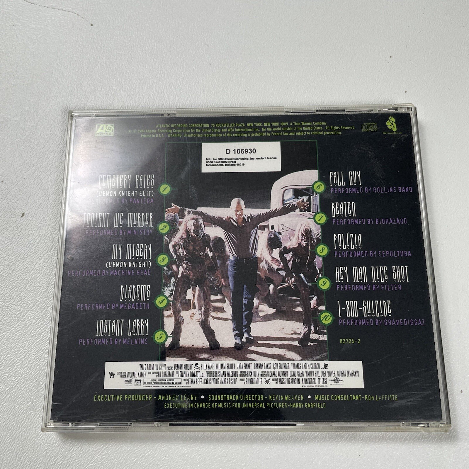 Tales from the Crypt Demon Knight Soundtrack Pantera Megadeth Machine