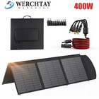 400W Portable Foldable Solar Panel Kit For Generator Power Station Camping Used