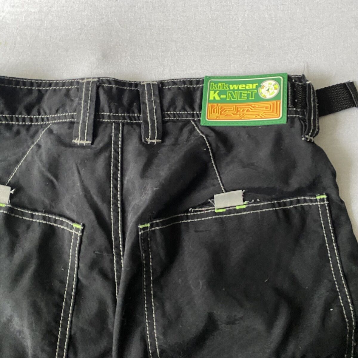 Vintage 90s Y2K Kik Wear Knet Nylon Baggy Wide Leg Rave Vintage 90s Y2K Kik Wear Knet Nylon Baggy Wide Leg Rave