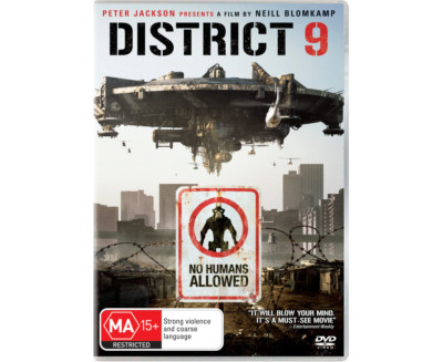 District 9 Movie DVD Sci Fi Action - Peter Jackson - Region 4 - Brand New Sealed