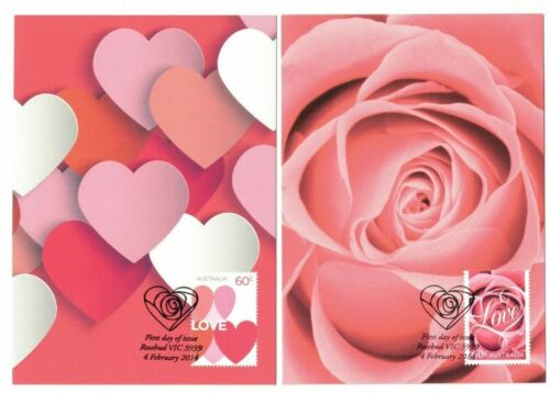 2014 Australia Romance Maxi Cards Set of 2 - Picture 1 of 1