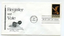 1344 Register & Vote Artmaster,  FDC