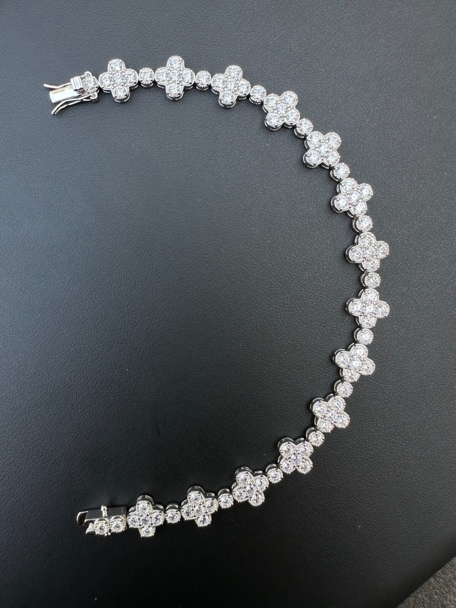 韓国発【Hei】(Silver925) crystal flowers bracelet☆追跡送 MUSINSA | HEI [sv925] crystal flowers bracelet