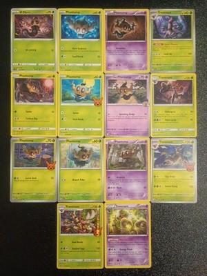 X14 Phantump Trevenant Mixed Lot Pokemon Cards Cute    All Different Unique  