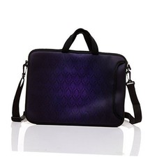 10-Inch Neoprene Laptop Tablet Shoulder Messenger Bag Case Classic Purple