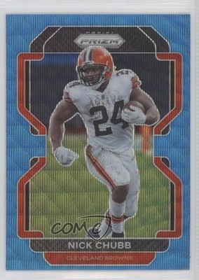 2021 Panini Prizm Blue Wave Prizm 74/199 Nick Chubb #264 11nu