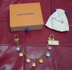 Authentic Louis Vuitton Confetti Chain Bag Charm Key Chain (M03459) Pre-Owned — photo 1
