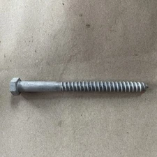 EVERBILT 1/2 in. x 6 in. Hex Head Galvanized  Lag Screw Bolts (25-Pack)