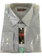 Marks  Spencer Tailoring Striped Non Iron Shirt - Collar 17 1/2"