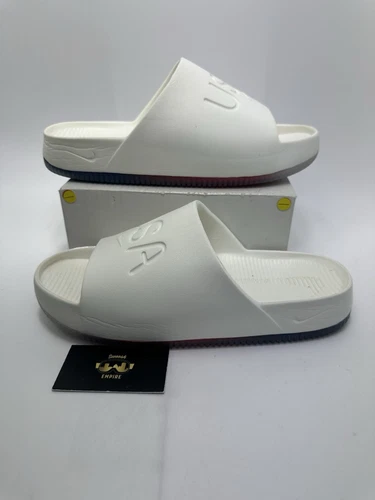 Nike Calm Slide Olympics USA White Sail FV5601 100 Uomo Taglia 12 Avvertimento Una Volta