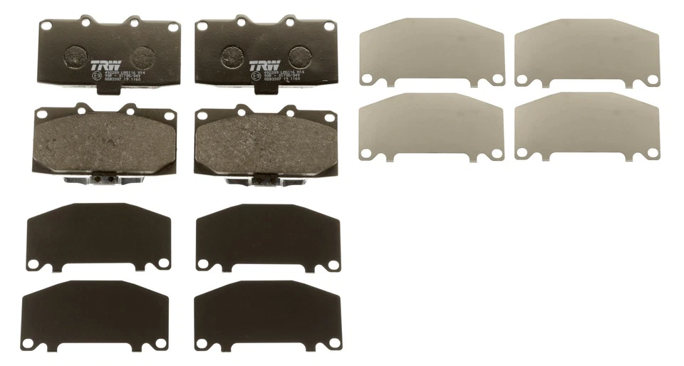 TRW Plaquettes de frein Avant pour NISSAN 300 ZX (Z32) pour SUBARU FORESTER (SF) - Photo 2/4