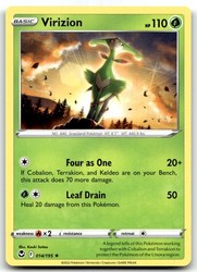 Virizion 014/195 Silver Tempest Rare Pokemon TCG
