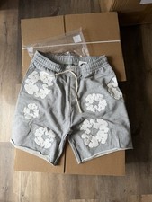 DENIM TEARS Men s Gray Cotton Sweat Shorts Drawstring XL could fit L