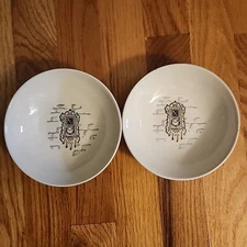 Lot of 2 Stetson Marcrest Gay Nineties Fruit Dessert Sauce Bowls 1950s USA