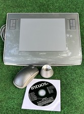 Wacom Intuos3 PTZ-630 6x8 USB Graphics Tablet Mouse Stand Driver CD No Pen