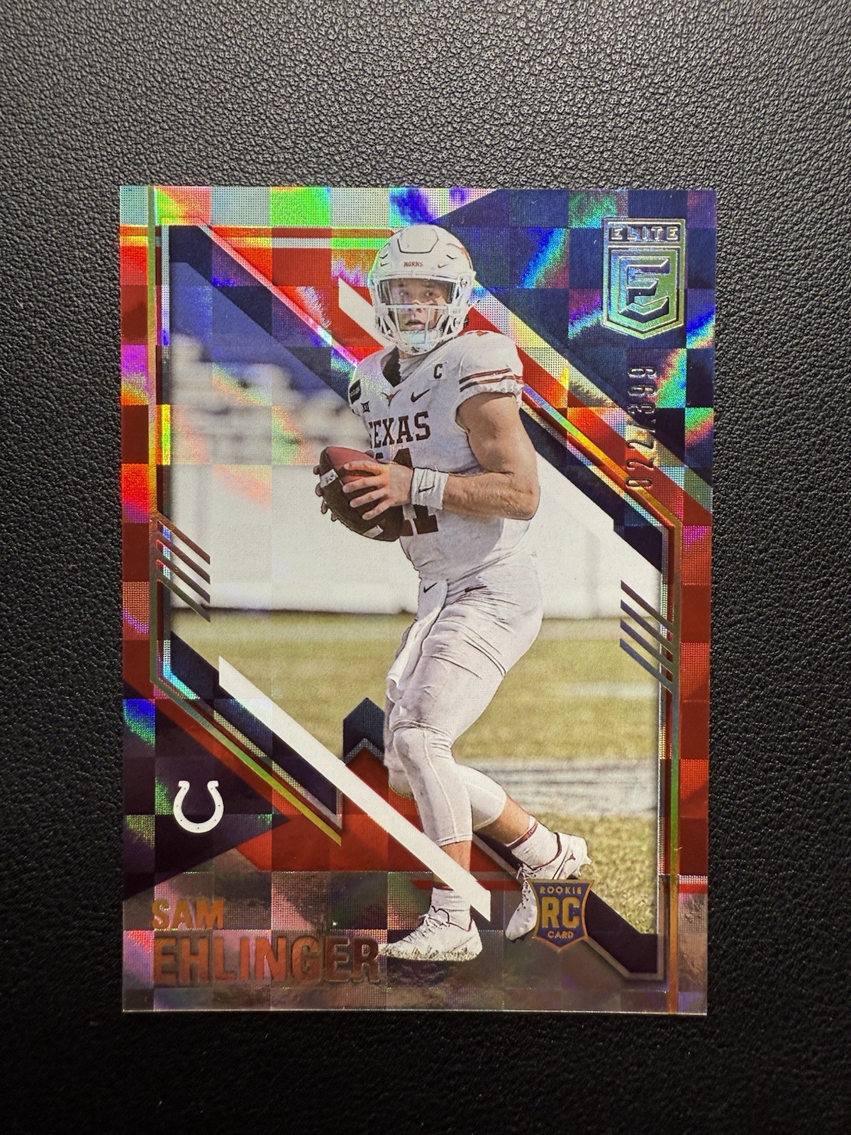 2021 Panini Donruss Elite Rookies Red /399 Sam Ehlinger #170 Rookie RC